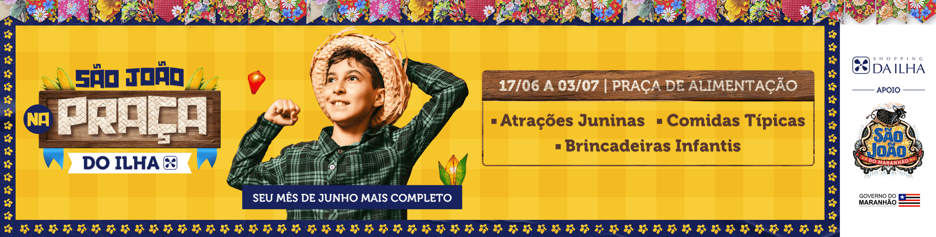 Imagem de banner da novidade São João na Praça 2022