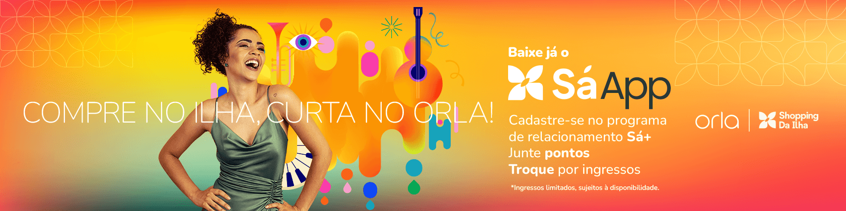 Imagem de banner da novidade COMPRE NO ILHA, CURTA NO ORLA