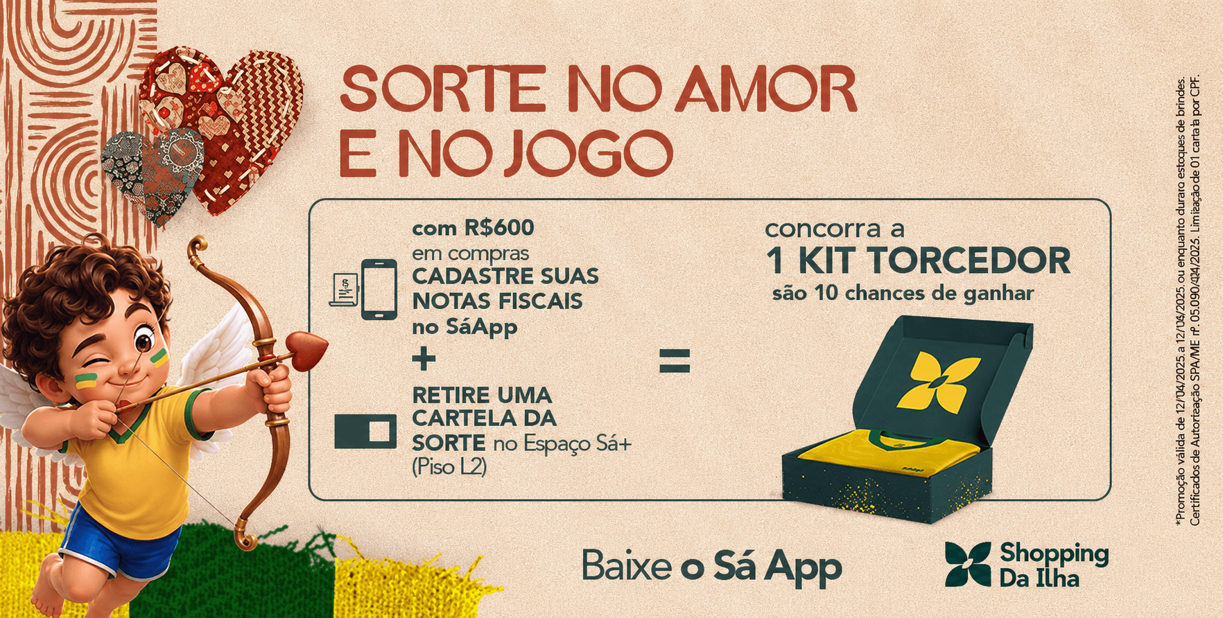 Imagem de banner da novidade Sorte no Amor e no Jogo