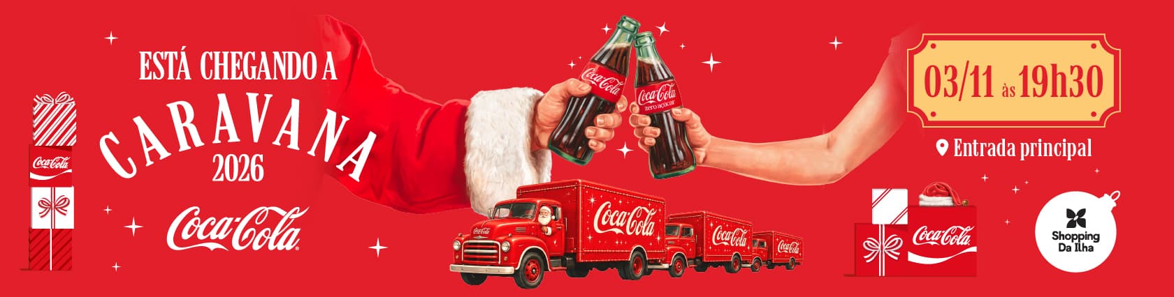 Imagem de banner da novidade Caravana Coca - Cola