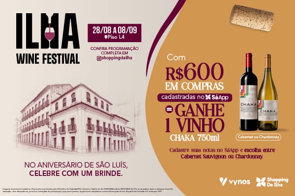 Imagem do Banner Ilha Wine Festival | Compre e Ganhe