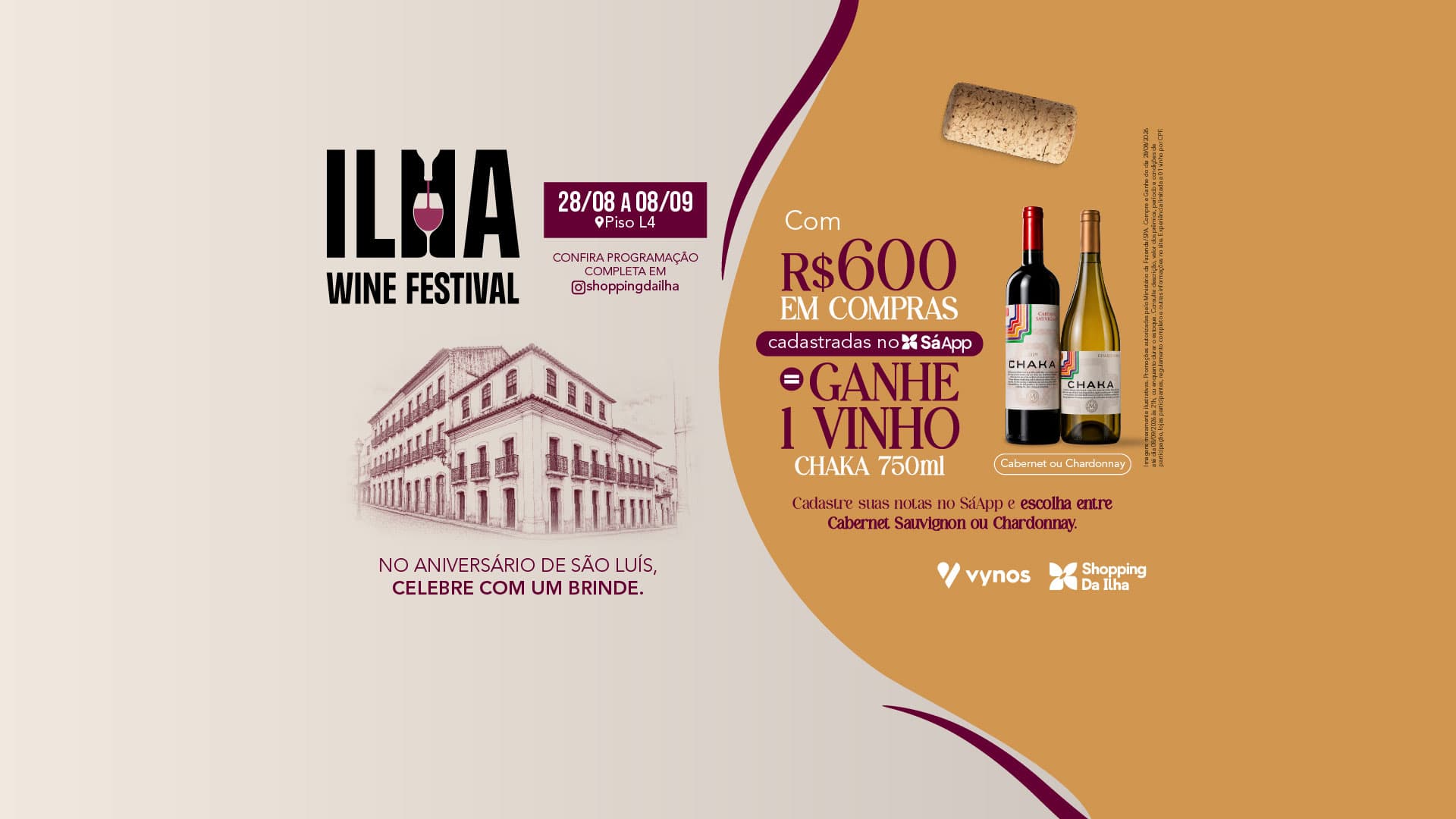 Imagem do Banner Ilha Wine Festival | Compre e Ganhe